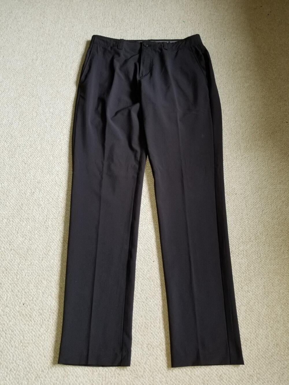 Mens Pants-GRAND SLAM-GOLF-black stretch microfiber performance-30x30